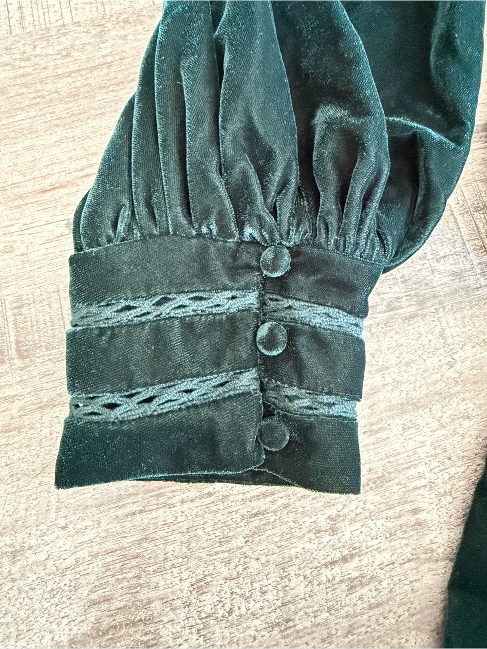 ASOS DESIGN Dark Green Velvet Dress - Picture 5 of 9